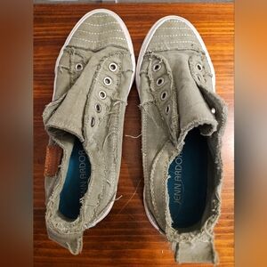 Jenn Ardor sport green canvas shoes